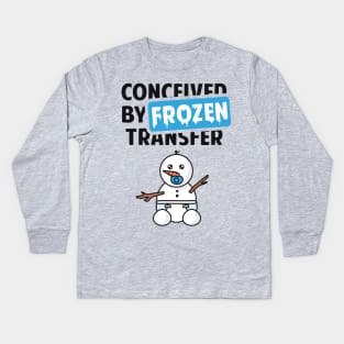 Conceived by Frozen Transfer Kids Long Sleeve T-Shirt